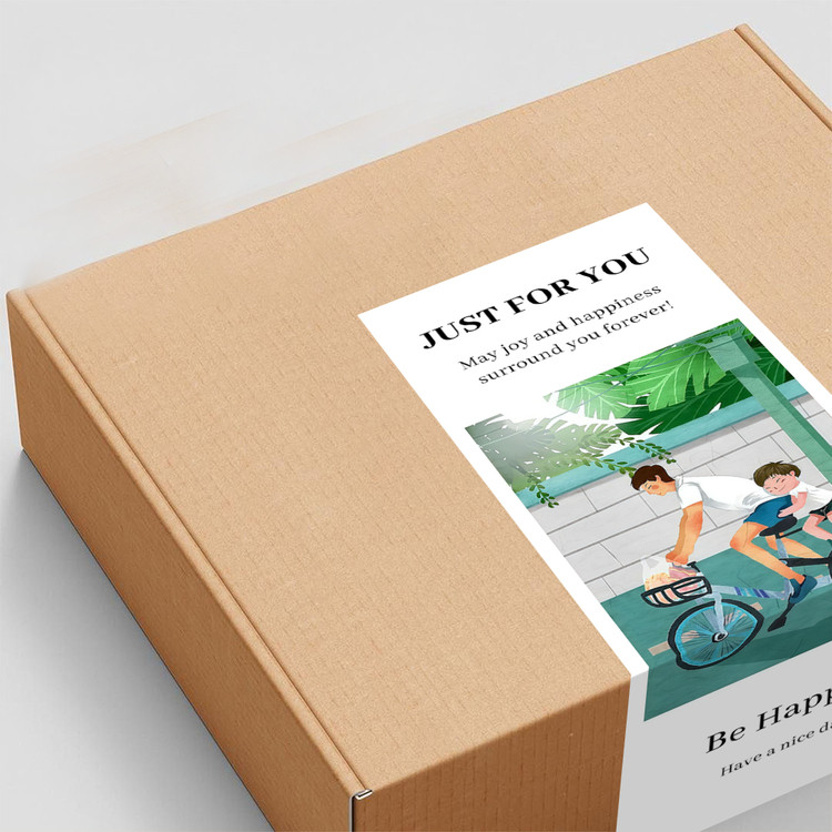 gytz5773父亲节通用迷你超大不干胶贴纸定制封口贴空白可手写