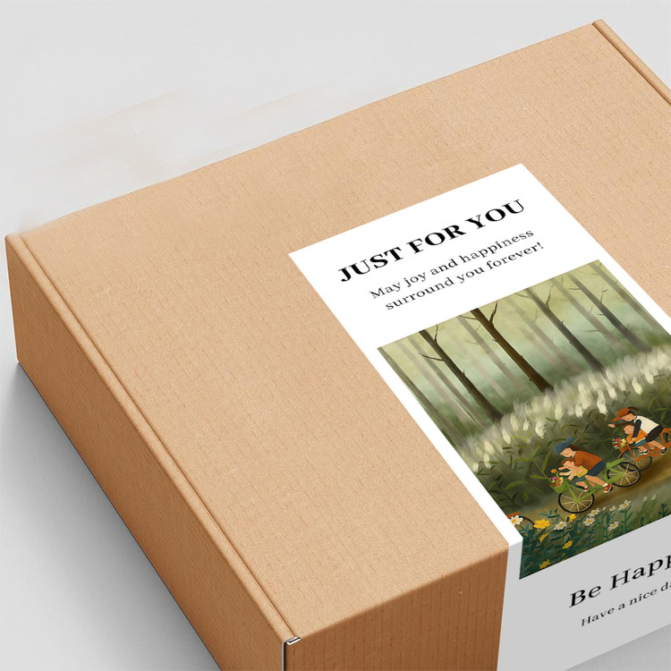 gytz5776父亲节通用迷你超大不干胶贴纸定制封口贴空白可手写