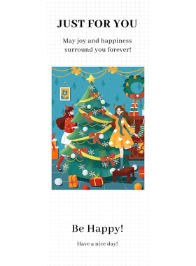 gytz3011跨境圣诞节通用迷你超大不干胶贴纸定制封口贴空白可手写