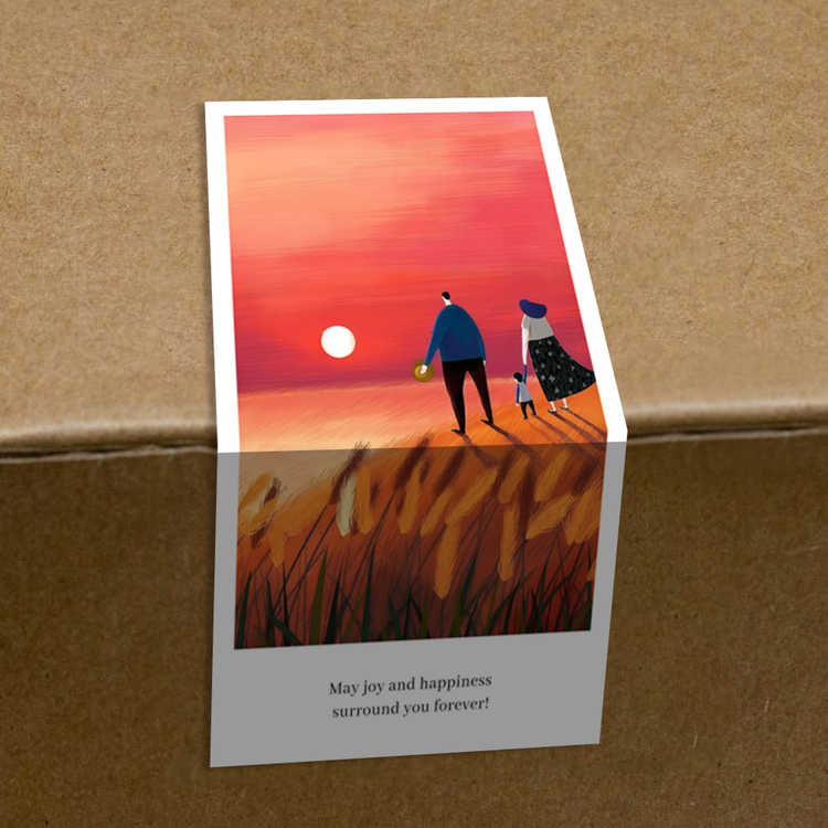 gytz5646父亲节通用迷你超大不干胶贴纸定制封口贴空白可手写包装