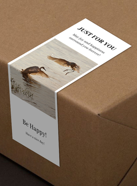 gytz7319新中式风高级感森系极ins简约通用超大不干胶贴纸封口贴