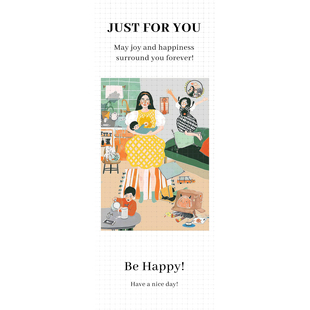 gytz5378母亲节通用迷你超大不干胶贴纸定制封口贴空白可手写包装