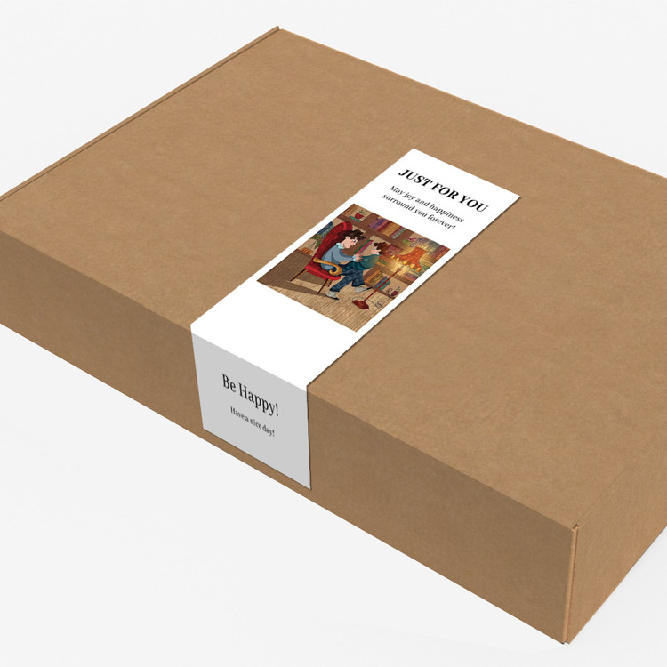 gytz5805父亲节通用迷你超大不干胶贴纸定制封口贴空白可手写