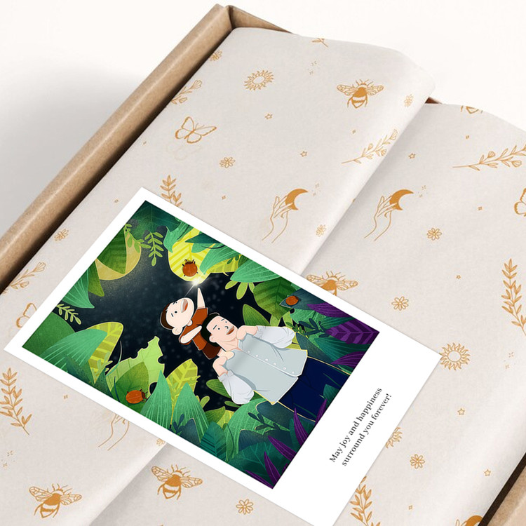 gytz5870父亲节通用迷你超大不干胶贴纸定制封口贴空白可手写