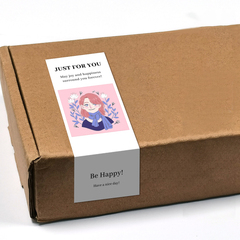 gytz4150妇女节通用迷你超大不干胶贴纸定制封口贴空白可手写包装