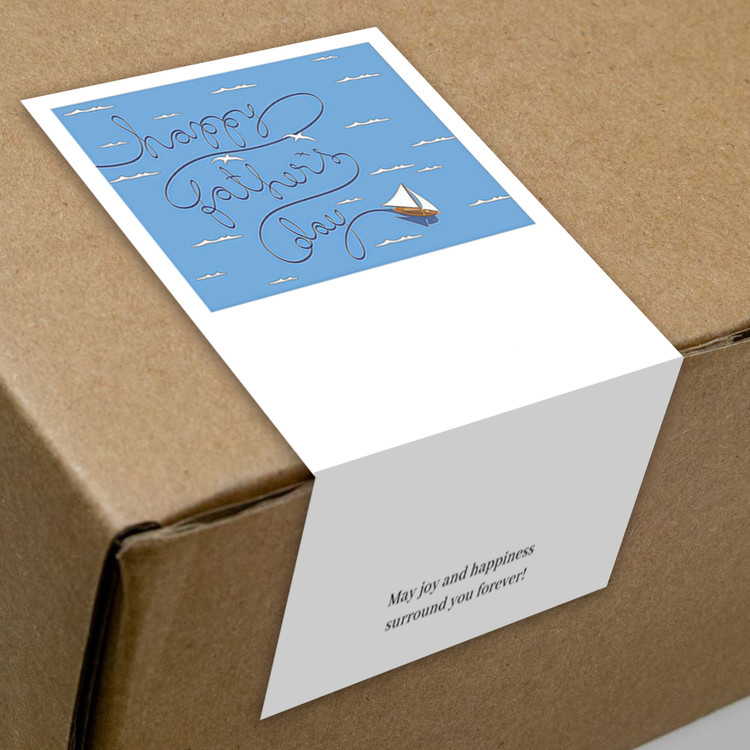 gytz5791父亲节通用迷你超大不干胶贴纸定制封口贴空白可手写