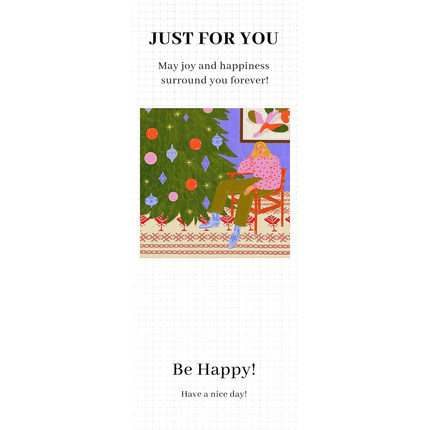 gytz3894跨境圣诞节通用迷你超大不干胶贴纸定制封口贴空白可手写