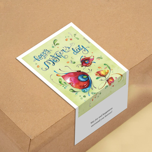 gytz5410母亲节通用迷你超大不干胶贴纸定制封口贴空白可手写包装