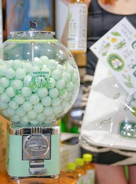 大型青绿色扭蛋机超市商用25寸小号32mm扭蛋不用投币活动抽奖道具