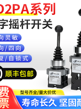 XD2PA22/PA12/PA14/PA24CR主令十字摇杆开关双向四向自复位自锁式