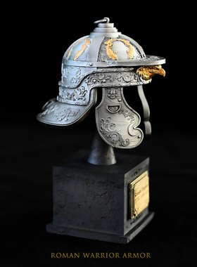 龙飞兔舞120MM家居装饰办公摆件树脂饰品 罗马士兵头盔LTCP-202