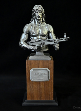 龙飞兔舞 全高185MM 家居桌面摆件 史泰龙胸像摆件 LTCP-469/