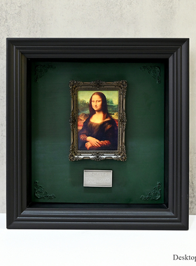 龙飞兔舞  桌面装饰品树脂摆件 卢浮宫艺术馆-蒙娜丽莎 LTCP-387