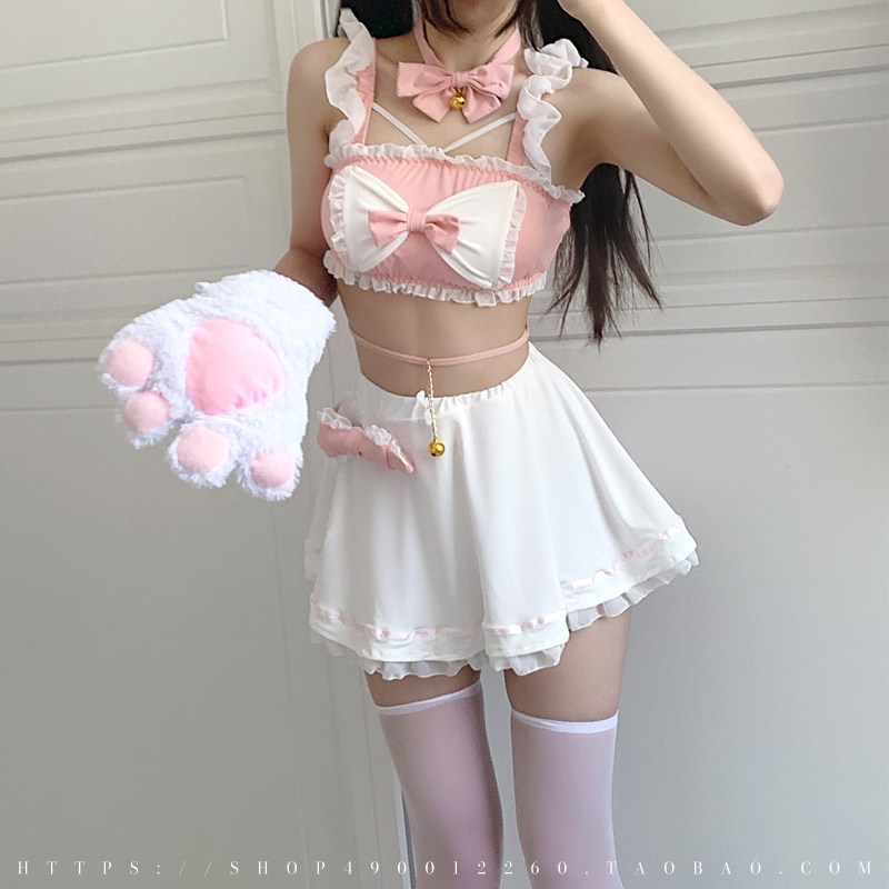 日系可爱甜美蝴蝶结女仆制服