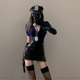 性感夜店酒吧cos女警空姐表演制服套装 包臀短皮裙主播直播演出服