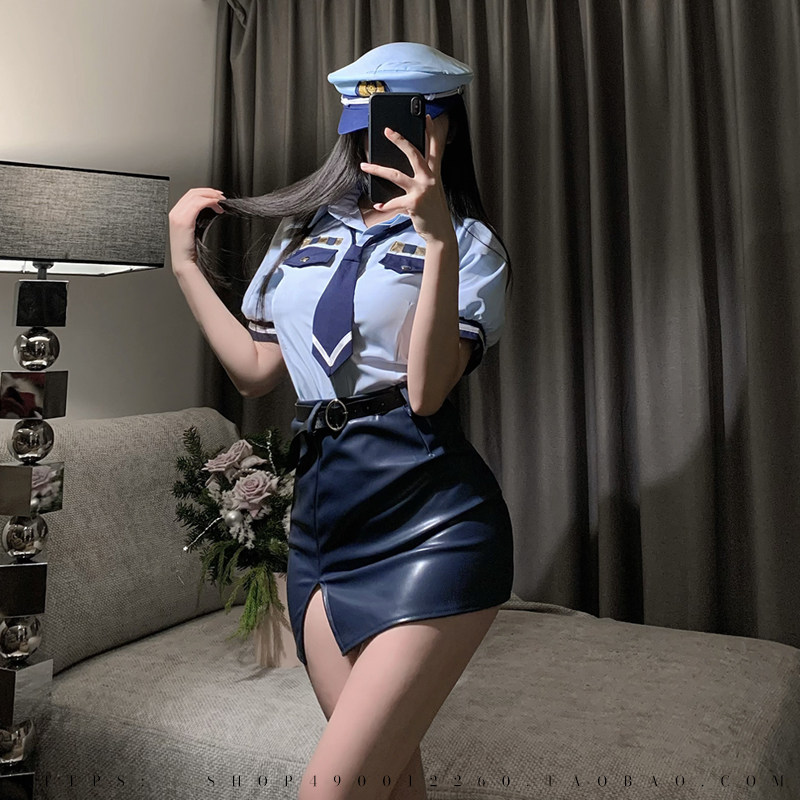 性感女警教官空姐cos制服套装纯欲御姐风夜店女警超短包臀裙