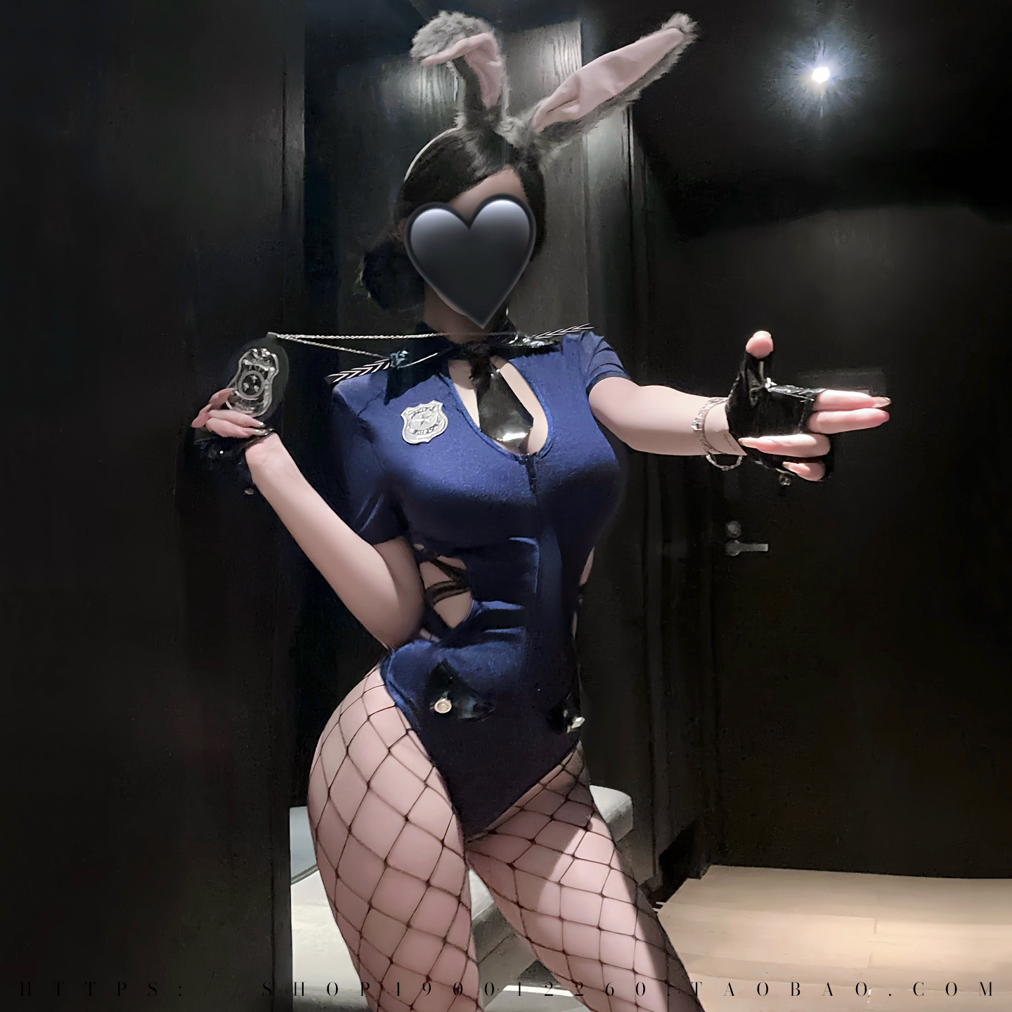 性感兔子警官连体衣夜店女警cosplay兔女郎纯欲直播夜场制服套装