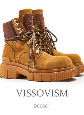 VISSOVISM秋冬厚底系带马丁靴沙漠大黄靴 D89601