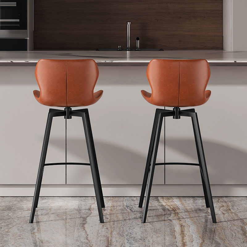 liwur轻奢高级感家用脚高脚椅凳金属铁艺网红酒吧椅7112