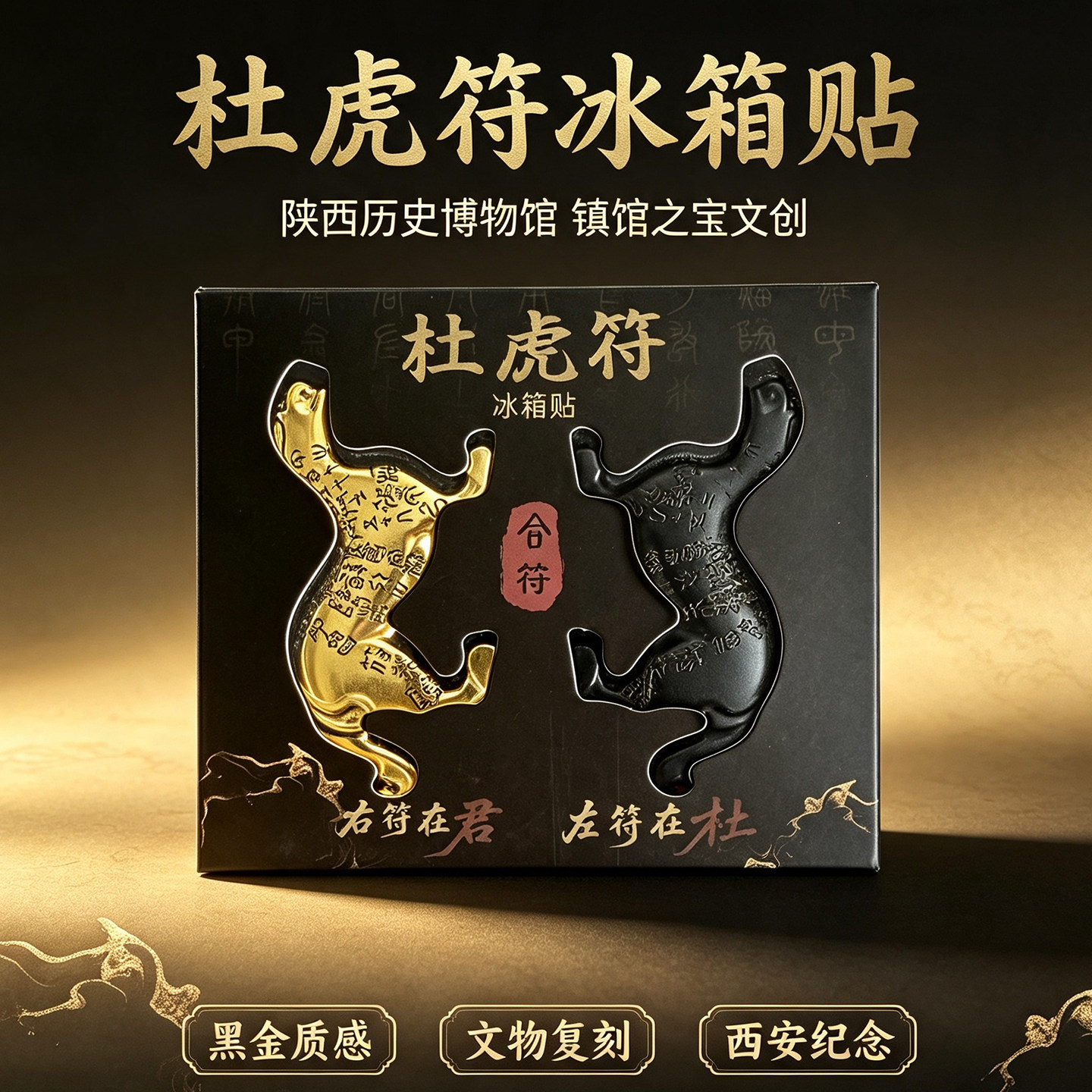 西安文创杜虎符冰箱贴陕历博同款文化创意冰箱贴