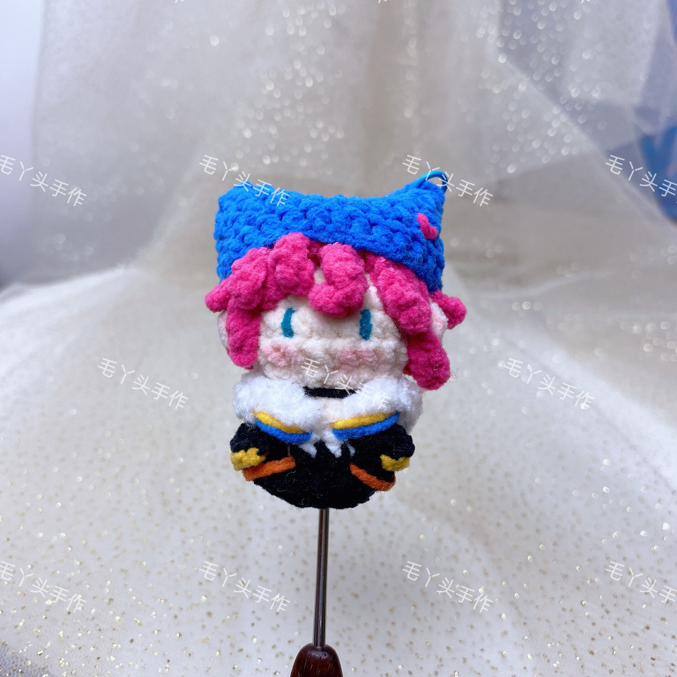 英雄联盟厄斐琉斯瑟提纯手工钩织软糖玩偶书包挂件钥匙扣摆件礼物