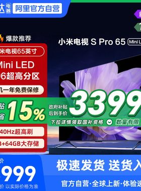 小米电视S Pro MiniLED65  896级高分区 65英寸平板电视机 135