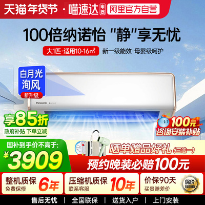 松下大1匹壁挂式空调100倍纳诺怡