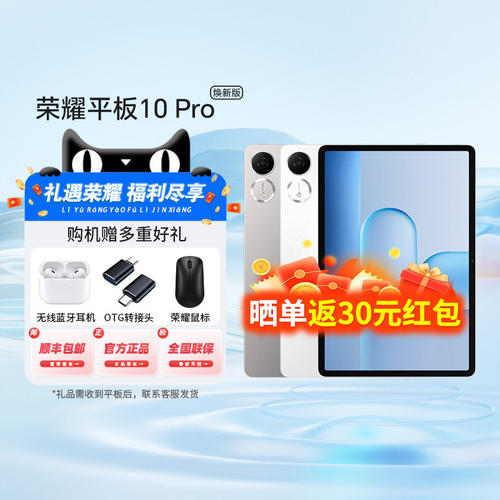 【礼盒套装】HONOR/荣耀平板10 Pro 礼盒版 焕新版 新品平板电脑 荣耀类纸柔光屏 荣耀AI笔记-81