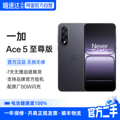 准新品 二手 一加 Ace5 至尊版 天玑 9400+ 风驰内核 护眼直屏 性能与续航双巅峰游戏性能天花板 356