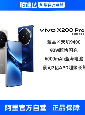 【政府补贴15% 自营】vivo X200 Pro全网通5G手机天玑9400芯片蔡司2亿APO超级长焦拍照智能手机