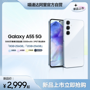 5G智能拍照手机 Galaxy 三星 官方旗舰店官网正品 A55 抢购 120Hz超顺滑全视屏 新品 赠25W充电头 Samsung