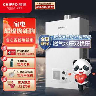 前锋JSQ19-C201家用燃气热水器非恒温机器强排式热水器