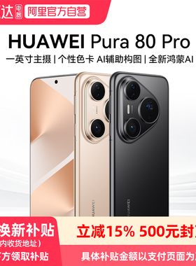 【政府补贴500元】HUAWEI Pura 80 Pro一英寸主摄 个性色卡 AI 辅助构图 鸿蒙智能手机华为官方旗舰店81