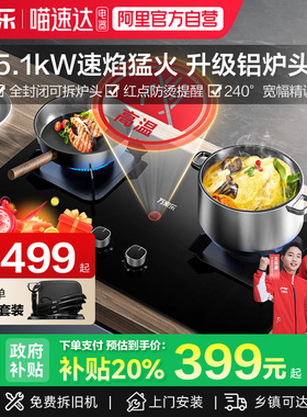 [政府补贴]万家乐AY5C/AC5燃气灶家用双灶具天然气液化煤气炉灶39