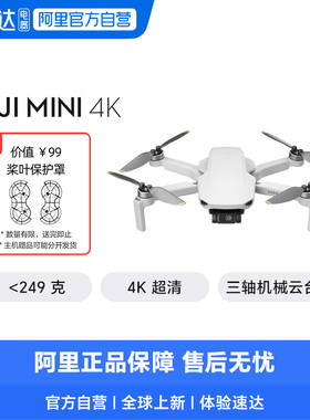 DJI 大疆 Mini 4K 超高清迷你航拍无人机 三轴数字图传 新手入门级飞行相机智能拍摄遥控