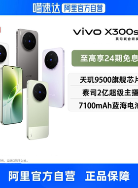 【新品 24期免息】vivo X300s 全网通5G新品手机天玑9500芯片蔡司2亿超级主摄蔡司APO超级长焦拍照游戏手机