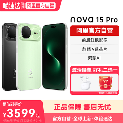 【国补15% 阿里官方自营】华为nova15 Pro 麒麟9系芯片 前后红枫影像 官方旗舰店正品鸿蒙智能手机-178