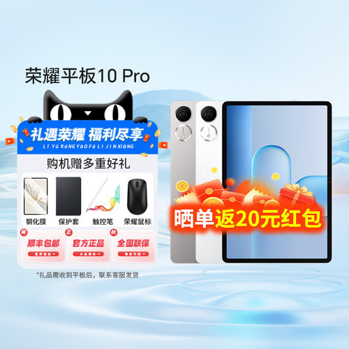 【礼盒套装】HONOR/荣耀平板10 Pro 礼盒版 新品平板电脑 荣耀类纸柔光屏 荣耀AI笔记-81