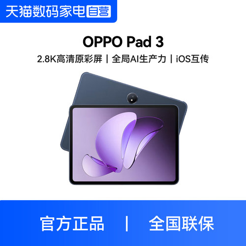 OPPO Pad 3平板电脑学习机学生办公阅读官方正品旗舰店381