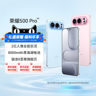 HONOR 荣耀500pro新品 手机2亿人像全能实况官方旗舰店官方正品 游戏手机 阿里官方自营 新款 政府补贴15%