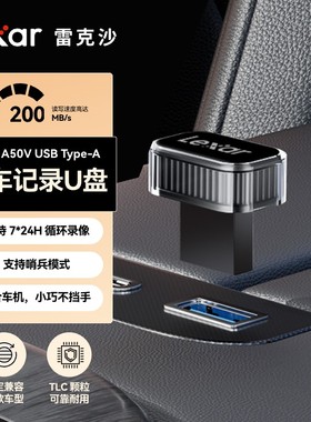 Lexar雷克沙 理想行车记录仪u盘C50V高速车载Type-C 256G优盘128G