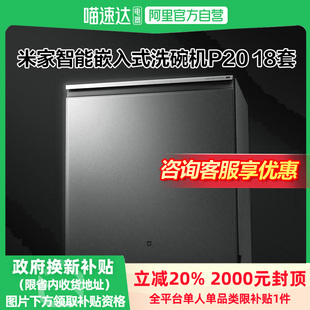 18套11 政府补贴20% 米家智能嵌入式 洗碗机P20