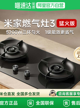 小米米家燃气灶3猛火版天然气台嵌两用家用灶具大火力节能61