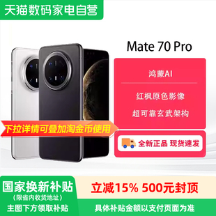 【政府补贴500元】华为Mate70 Pro 续航无焦虑 5500mAh大电池 IP69防水华为鸿蒙AI商务旗舰微距影像新高度-81