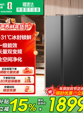 容声547L对开双开门大容量风冷家用一级变频超薄嵌入冰箱281