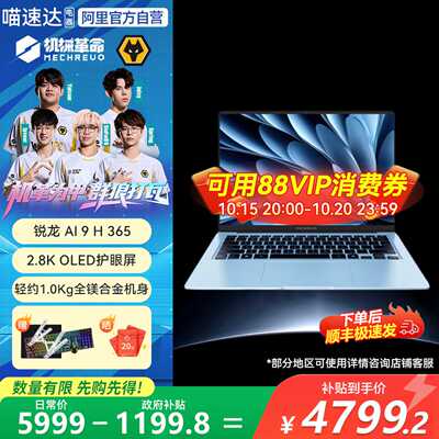 【新品首发】机械革命 星耀14 锐龙 AI 9 H 365 14英寸轻薄本学生办公商务手提便携笔记本电脑