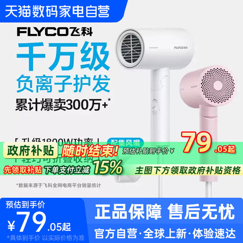 【阿里自营】飞科电吹风机FH6276