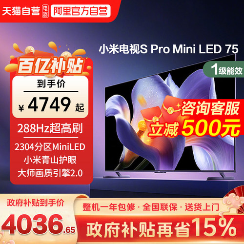 2304 分区 Mini LED+2304 分区 Mini LED