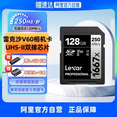 雷克沙V60SD卡高速相机储存卡适用佳能富士1667X