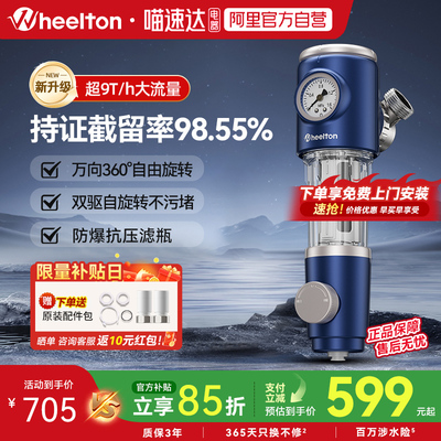 惠尔顿P0038PLUS前置过滤器全屋家用厨下10T大流量净水机饮水机
